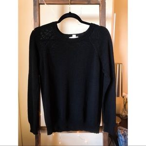 Black knit sweater